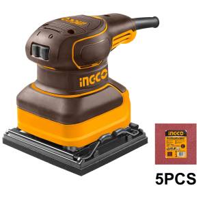 [UPS2416 / 16682- 102746] Lijadora orbital 240w 110-120v 1/4" hoja con 5 lijas Ingco