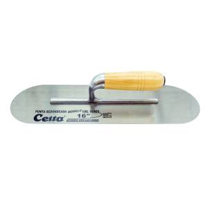 [10RL16-RED / 12398] Llana Canto Redondo 16" X 5" Con 10 Remaches Mango De Madera 10Rl16Red Celta