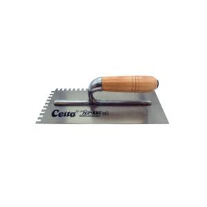 Llana dentada cuadrada 10 remaches 11" x 5" mango de madera 10RDC Celta