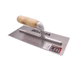 [75877] Llana dentada triangulo 10 remaches 11" x 5" mango madera 75877 Bellota