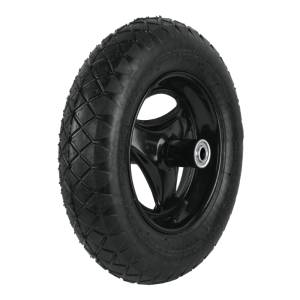 [25006] Llanta Con Rin Y Balero Neumatica Reforzada Rn-P Pretul