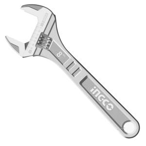 Llave ajustable (perico) 08" cromada HADW131082 Ingco