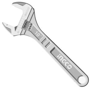 Llave ajustable [perico] 10 crom Ingco