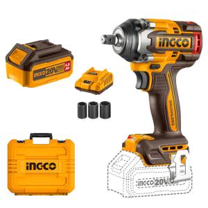 Llave Impacto 1/2" 20V 500Nm 2 Baterias/Cargador/Maletin Bl Ingco