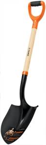 [17160] Pala redonda t2000 mango de madera puño "Y" Truper