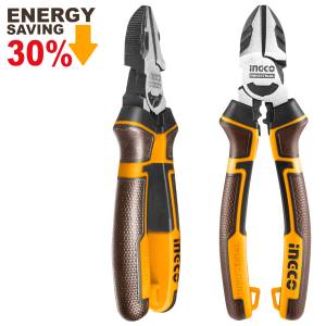 [HHLDCP28160 / 17331] Pinza corte diagonal 06" alta palanca mango/grip Ingco
