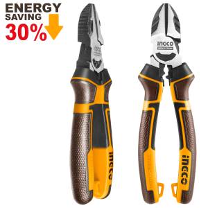 [HHLDCP28180 / 12349] Pinza Corte Diagonal 07" Alta Palanca Mango/Grip Ingco