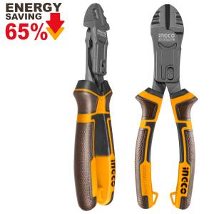 Pinza Corte Diagonal 08" Mango Grip Super Ingco