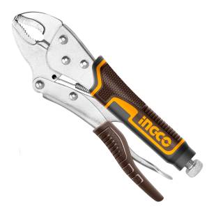 Pinza de presion mordaza curva 10" HCJLW0210 Ingco