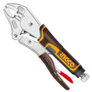 Pinza de presion mordaza curva 10" Industrial CrV Ingco