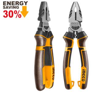Pinza Para Electricista 7" Mango Con Grip Industrial Ingco