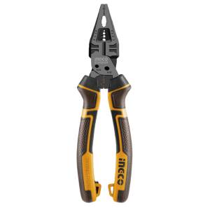 Pinza para electricista 8" 8 funciones mango con grip Ingco