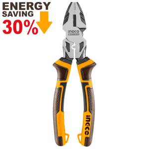 [HHCP28240 / 17328] Pinza para electricista 9.5" mango con grip Industrial Ingco
