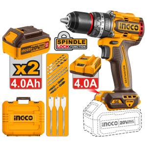 [UCIDLI20968] Rotomartillo Atornillador Inalambrico 1/2" 96N 20V 2Bat4Ah/Cargador Ingco