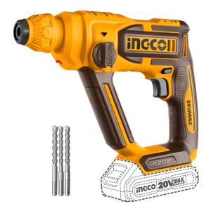 [CRHLI20168] Rotomartillo SDS Plus 20v 5/8" 1.5j sin bateria/cargador Ingco