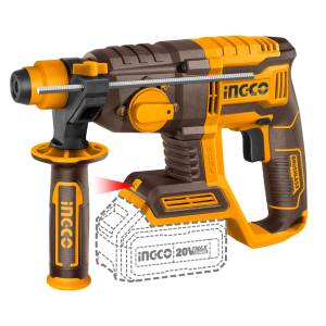 Rotomartillo SDS Plus 20v 7/8" 2j sin bateria y cargador/3 brocas BL Ingco