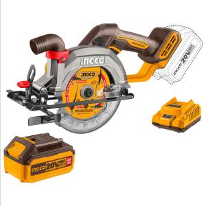 [287982ZN] Sierra Circular 5-1/2" Inalambrico 20V Con Bateria 4.0A Y Cargador Bl Ingco
