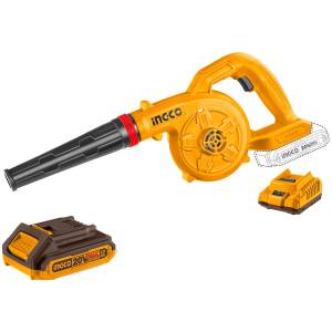 [286887ZN] Sopladora inalambrica 20v 18000rpm 2.7m3 con bateria y cargador Ingco