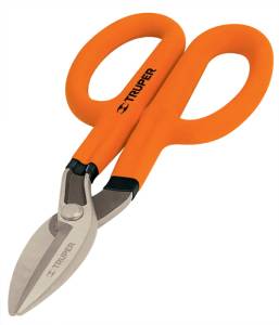 [11841ZN] Tijera forjada para hojalatero 10" mangos recubiertos th-10" Truper