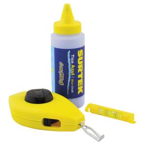 [229760ZN] Tiralineas Plastico Con Gis Azul 4Oz 15Mts 130562 Surtek