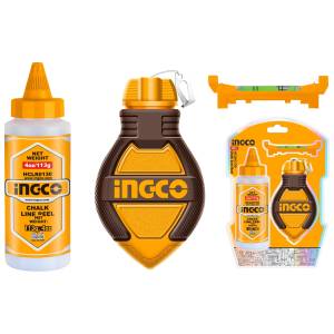 Tiralineas plastico con gis azul 4oz 30mts HCLR0130 Ingco