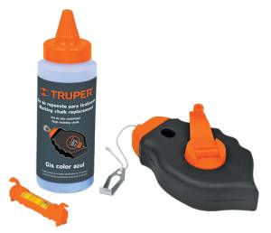 [11860ZN] Tiralineas plastico con gis azul 4oz 30mts nivel TL50 Truper