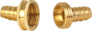 [5134ZN] Conexion Manguera Hembra/Macho 013Mm 1/2" Laton Troq 2Cl Rugo
