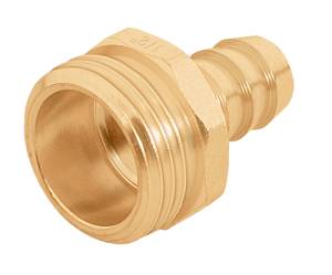 Conexion manguera macho 013mm 1/2" laton Truper