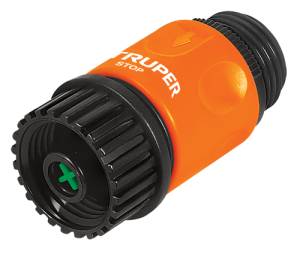 [12722] Conexion manguera macho 019mm 3/4" rapida plastico Truper