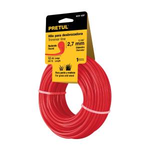 Hilo Desbrozadora 2.7Mmx12Mt Rojo Hide105P Pretul