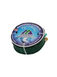[227185ZN] Manguera jardin 3 capas tramada armada 013mm 1/2" 15mt cnx/metal Maflexa