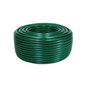 [215559ZN] Manguera jardin 3 capas tramada rollo 013mm 1/2" 100mt verde Maflexa