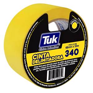 Cinta Delimitadora 48Mm X 33 Mts Amarilla Tipo 340 Tuk