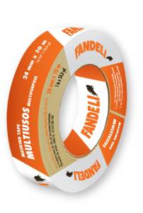 [72162] Cinta masking tape 1" x 50 mt multiusos Fandeli