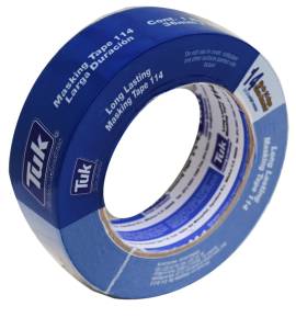Cinta masking tape 1-1/2" x 50 mt para pintor Azul 114 Tuk
