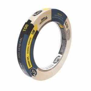[100800 / 12589] Cinta masking tape 1/2" x 50 mt multiusos Gris 108 Tuk
