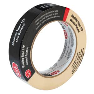 [101010] Cinta masking tape 1/2" x 50 mt multiusos Negra 110 Tuk