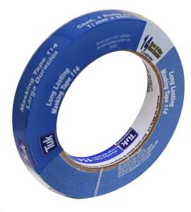 Cinta masking tape 1/2" x 50 mt para pintor Azul 114 Tuk