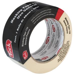 Cinta masking tape 2" x 50m multiusos Negra 110 Tuk