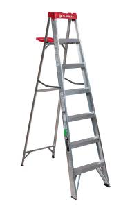 [215364ZN] Escalera Tijera Tipo Iii Con Bandeja Aluminio 6 Peldaños 150 Kg C2312-07N Cuprum