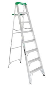 Escalera tijera tipo III con bandeja aluminio 7 peldaños 175 kg c-2213-08 CUPRUM