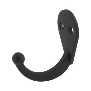 Gancho Perchero Sencillo Negro Handy Home