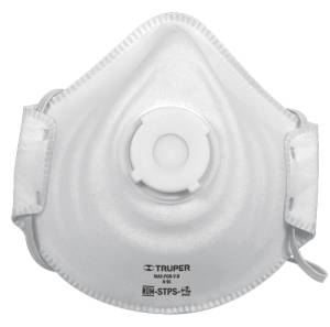 [19757] Mascarilla para polvos organicos con valvula Truper