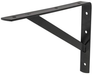 Mensula acero 10" x 16" negra reforzada Vianti