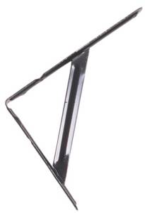 [MENS-004] Mensula de acero 08" x 06" negra reforzada Kley