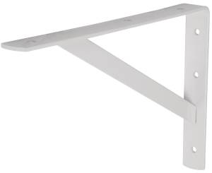 [MENR812B / 44670] Mensula de acero 08" x 12" blanca reforzada Vianti