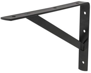 Mensula de acero 8" x 12" negra reforzada Vianti