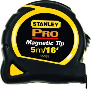 Flexometro 5Mt Abs Negro/Amarillo Pro En Blister Stanley