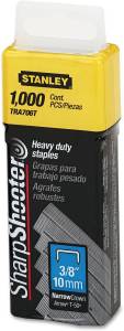 Grapa para pistola 10mm 3/8" uso rudo con 1000pz Stanley