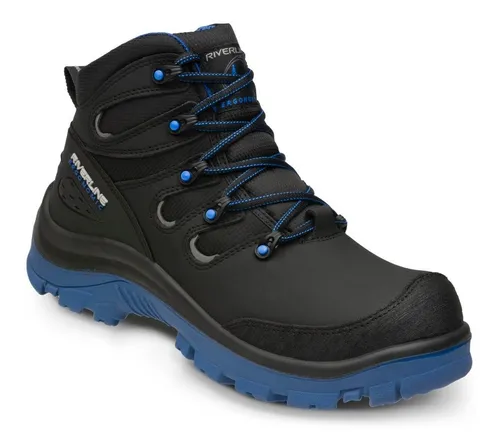 [t22] Bota Riverline Energy Ngo/Azul Casco De Policarbonato T22 Mod Egy 15